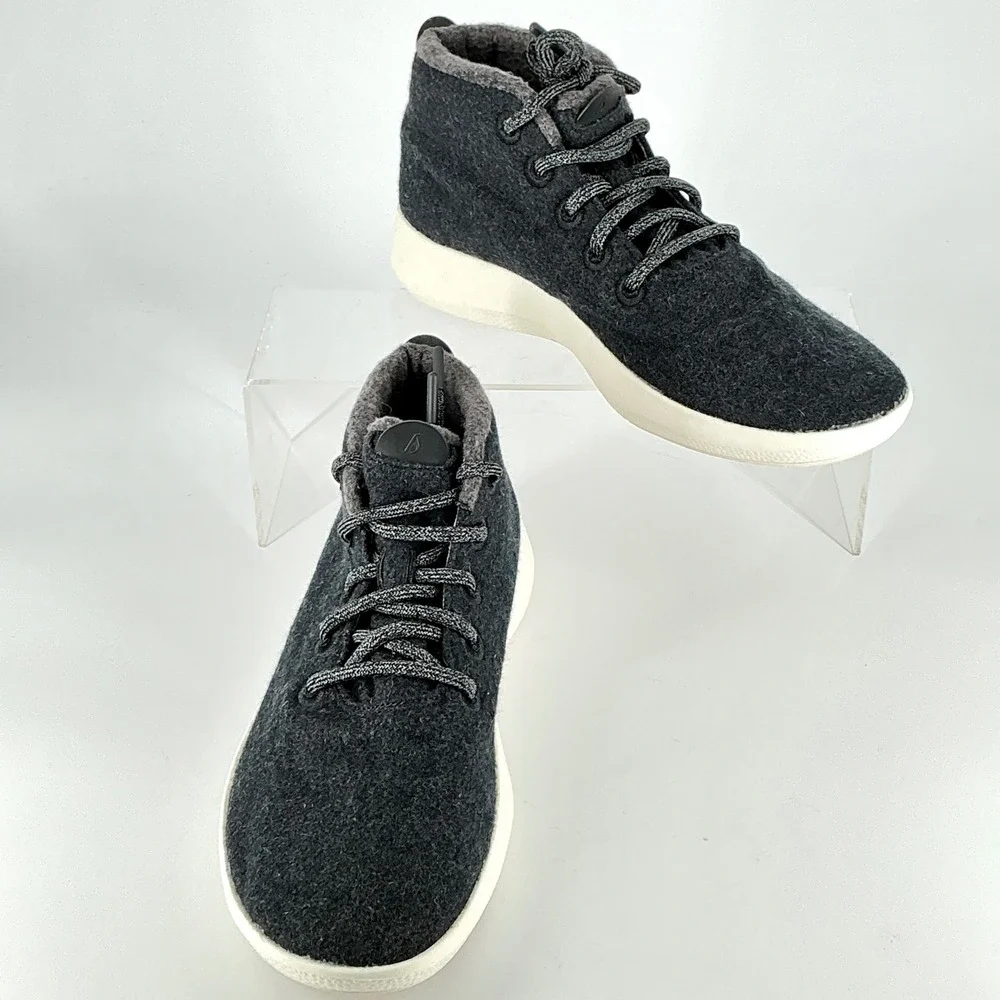 Allbirds Mens 11 Wool Runner-up Mizzle Charcoal Grey Mid Top Sneakers WRUM11